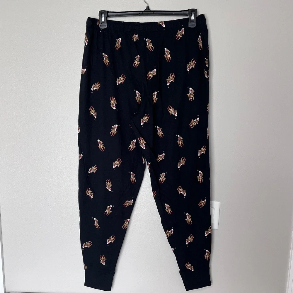 Polo Ralph Lauren Men’s Knit Allover Logo Jogger Pajama Pants size XL